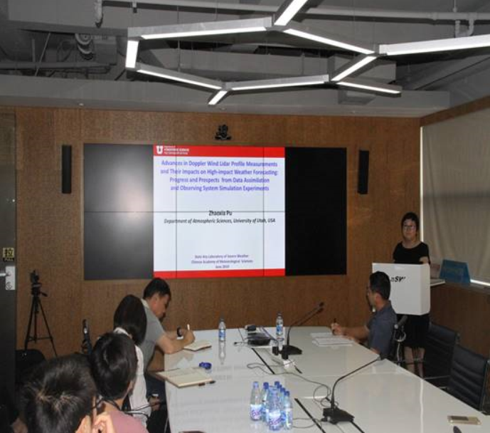 美国犹他大学蒲朝霞教授访问灾害天气国家重点实验室并做学术报告